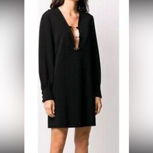 New Authentic Gucci Black Compact Horsebit GG  Mini Dress  Size XS